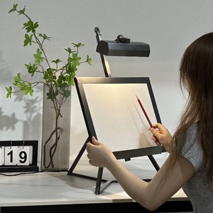 Drawing <b>Table</b> Lamp Display Rack LED Light Minimalist Metal <b>Study</b> Bedroom Desk Lamp - Product Image 1