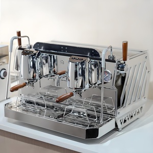 Máquina de Café Espresso Profesional Comercial Personalizada al por Mayor con Sistema de Caldera de Intercambio de Calor de 9L y 2 Grupos para Cafetería - Product Image 1