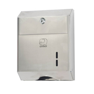 Dispenser di Asciugamani di Carta in Acciaio Inox con Sensore, Montaggio a Parete per Uso in Bagno - Product Image 1