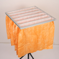 Filtre à air de poche CVC électrostatique à média non tissé, filtre combiné à cadre en sac