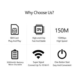 4G LTE LED Phổ 300Mbps 4G Router Với Sim Thẻ Pocket Router 3000MAh Type-C CAT4 Pocket <span class=keywords><strong>Wifi</strong></span> 4G Router Ngoài Trời - Product Image 4