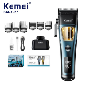KM-1911 bên ngoài rotor động cơ không chổi than DLC lưỡi không dây có thể sạc lại 2500mAh tóc Clipper chuyên nghiệp cắt tóc Clipper tông đơ - Product Image 2