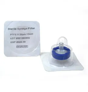 Filtro Sterile PTFE 13mm 0.22um siringa per uso in laboratorio