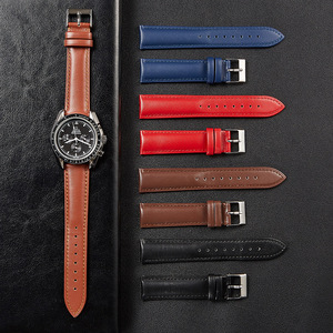 Eraysun Bracelets de <span class=keywords><strong>montre</strong></span> en <span class=keywords><strong>cuir</strong></span> véritable Couleur Gardien Couche de tête Peau de vache Unisexe Veau 16 18 19 20 22mm Bracelets de <span class=keywords><strong>montre</strong></span> <span class=keywords><strong>Homme</strong></span> Femme - Product Image 2