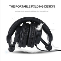 Headset Gaming ANC Profesional dengan Mikrofon - Headphone On-Ear untuk Penggunaan DJ dan Rekaman Mobile