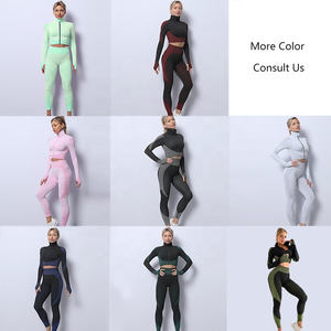 <span class=keywords><strong>Ropa</strong></span> Deportiva para Mujer, <span class=keywords><strong>Ropa</strong></span> <span class=keywords><strong>de</strong></span> entrenamiento para Yoga, activa, sin costuras, gimnasio y Fitness - Product Image 2