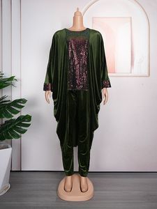 <span class=keywords><strong>Abiti</strong></span> Casual <span class=keywords><strong>taglie</strong></span> <span class=keywords><strong>forti</strong></span> alla moda per donne africane aderente Silhouette Dashiki set due pezzi-Top Pants tailleur per feste - Product Image 6