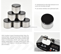 Drillsoltek Diamant Forgé Coupeurs PDC Résistants à l'Usure pour la Coupe Principale dans les Formation Dures et Abrasives