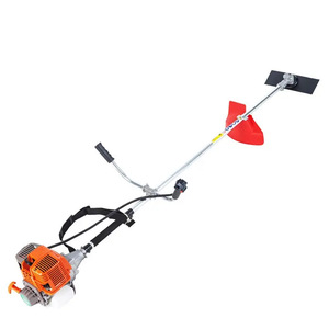 Débroussailleuse à essence 51,7 cm³ 2 temps avec lame métallique droite pour le désherbage des pelouses - Product Image 1