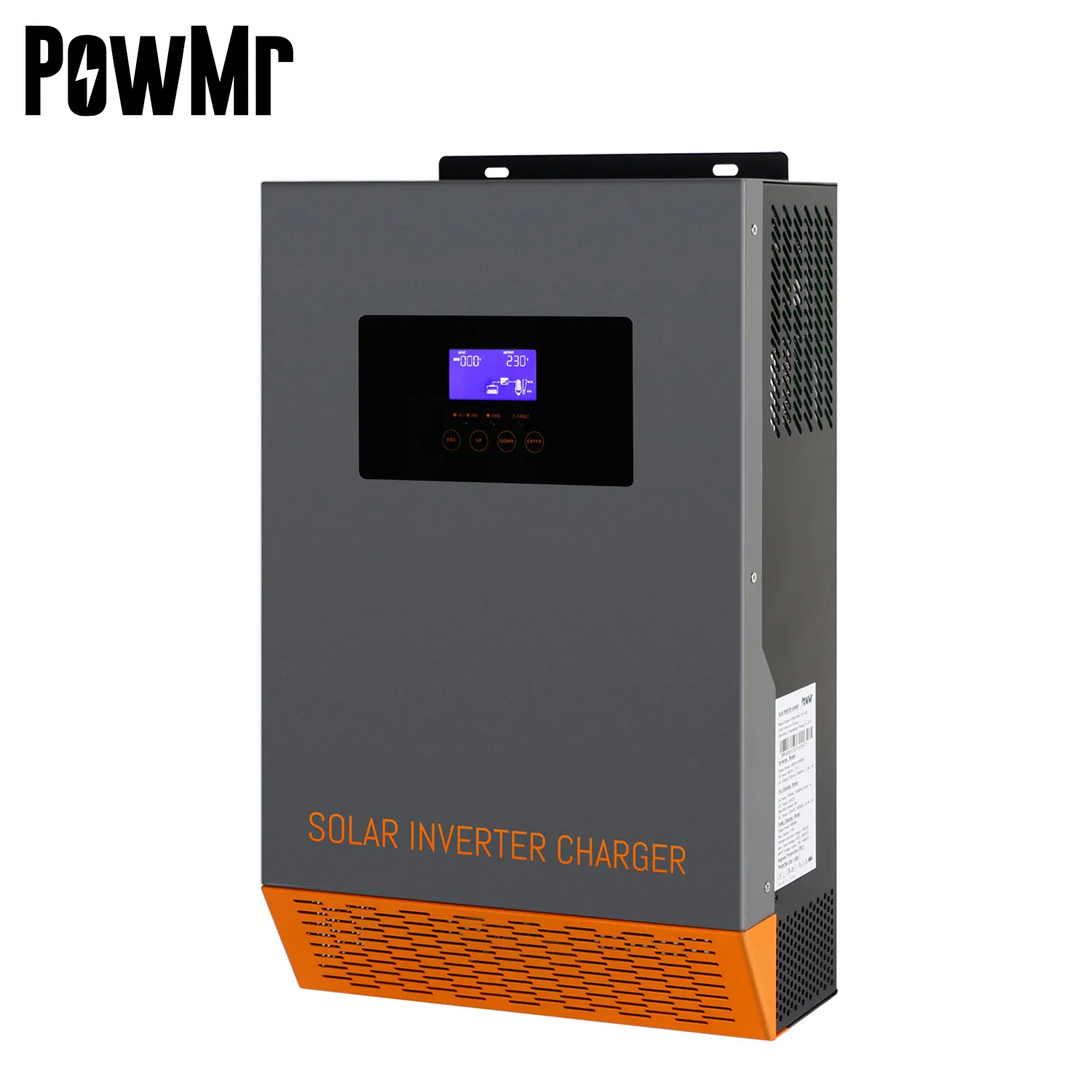 PowMr 3.5KW 5.5KW MPPT 110A 500VDC PV อินพุต220VAC 48VDC 3500วัตต์5500วัตต์ทั้งหมดในหนึ่งไฮบริดอินเวอร์เตอร์พลังงานแสงอาทิตย์