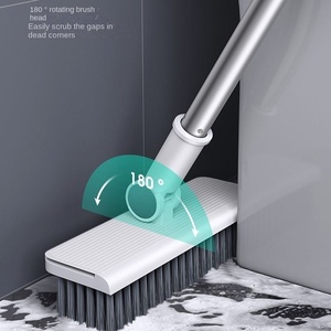 Ensemble <span class=keywords><strong>de</strong></span> balai et <span class=keywords><strong>pelle</strong></span> à poussière en plastique PP durable avec <span class=keywords><strong>pelle</strong></span> à ordures ménagères à poils souples - Product Image 2