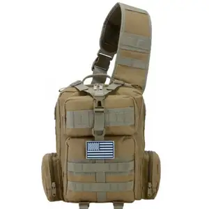 GERANNUR Sling Messenger Bag Camouflage Waterproof Tactical Sling Bag Chest Bag
