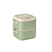 Boîte à lunch carrée isotherme en acier inoxydable, conservation de la chaleur, conservation de la fraîcheur, capacité de 500 à 1000 ml, design portable et hermétique pour le bureau
