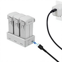 Chargeur de batterie intelligent pour drone avec fonction de banque d'alimentation bidirectionnelle à charge rapide PD 3 ports