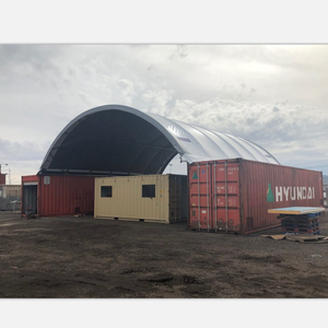 Garaje portátil personalizable Fácil instalación Marco de acero galvanizado en caliente Carga de viento Material de madera de PVC Cocheras Lona Refugio de automóviles - Product Image 2