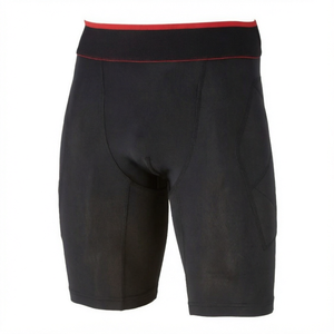 Shorts de compression pour hommes, respirants, séchage rapide, taille élastique, longueur genou, sous-vêtements de sport pour motards - Product Image 1