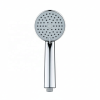 Douche à main ronde minimaliste moderne à un seul jet avec économie d'eau à haute efficacité pour les salles de bain d'appartements