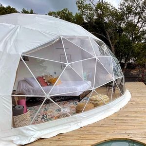 Vente de maison de dôme géodésique de bâche de PVC de <span class=keywords><strong>5M</strong></span> pour l'hôtel ou le petit événement de 20 à 100 personnes - Product Image 1