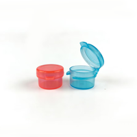 Mini-récipient cosmétique personnalisé 1g 3g 5g 10g, pot en plastique avec couvercle à clapet pour crèmes, baumes et échantillons de voyage