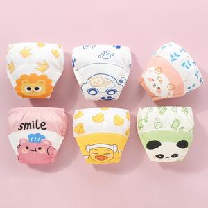 Culotte d'apprentissage de la propreté pour bébé, imperméable aux fuites latérales, en coton imprimé, <span class=keywords><strong>lavable</strong></span>, réutilisable, sous-vêtements d'incontinence pour enfants - Product Image 2