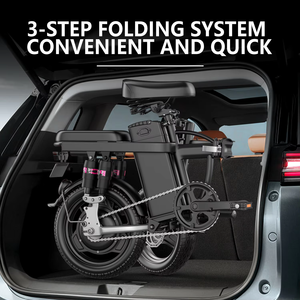 Kho 500W 24 tốc độ 25mph> 60km 24 "có thể gập lại xe đạp điện giá rẻ Mini phía sau trung tâm động cơ 400W Pin Lithium thành phố - Product Image 4