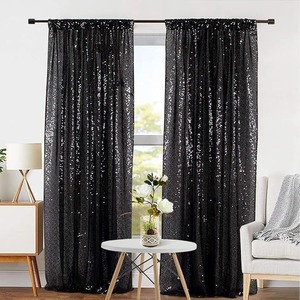 Stile Morden tenda di nozze finestra francese sfondo tessuto paillettes <span class=keywords><strong>tende</strong></span> di velluto <span class=keywords><strong>con</strong></span> <span class=keywords><strong>Glitter</strong></span> - Product Image 1