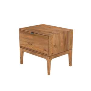 Modern Classic Solid <b>Wood</b> Single Drawer Nightstand Natural Style <b>Bedside</b> <b>Cabinet</b> for Hotel Home Bedroom Living Room Furniture - Product Image 5