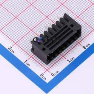 DB2EVC-2.5-8P-BK Plug-in Terminal Block Through hole,P=2.5mm Connector Board-to-Board / Socket - Closed 1x8P 2.5mm Black - Product Image 1