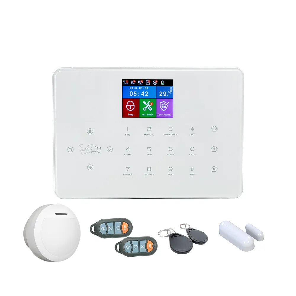 Wireless WIFI GSM 4G casa sistema di allarme intruso, Smart IOS e android telecomando allarme, casa Anti furto sistema di allarme