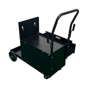 Chariot de soudage métallique <span class=keywords><strong>à</strong></span> 2 niveaux et 2 tiroirs avec grande capacité de rangement, chariot roulant OEM <span class=keywords><strong>à</strong></span> quatre roues, <span class=keywords><strong>table</strong></span> inclinable pour utilisation avec des outils - Product Image 6