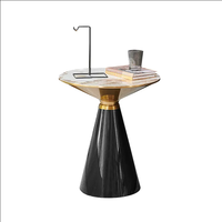 Bureau de réception d'affaires réception moderne simple table d'angle ronde en marbre