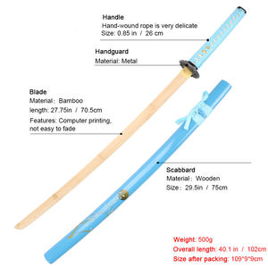 Épées en bois de bambou de haute qualité MT1201, épée d'entraînement Iaido, <span class=keywords><strong>katana</strong></span> personnalisable - Product Image 3