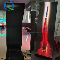 Pantalla LED Flexible con Soporte de Piso, Control por Wifi, USB, 3G, 4G, 5G, Letrero LED Programable, Letrero Publicitario Comercial con Video