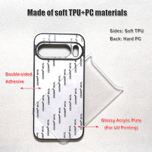 Fundas para Teléfono en Blanco para Impresión UV, Funda Antideslizante 2D de TPU y PC a Prueba de Golpes con Protección de Cámara para <span class=keywords><strong>Google</strong></span> <span class=keywords><strong>Pixel</strong></span> 10 Pro XL - Product Image 2