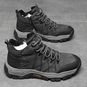 Nouveautés Hiver 2026 : Bottes décontractées d'extérieur pour hommes en cuir véritable et laine, semelle souple antidérapante et chaussures de neige chaudes - Product Image 6