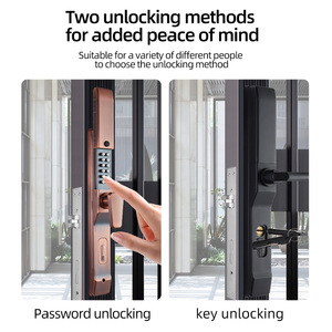 Yagu डबल पक्षीय लोकप्रिय डिज़ाइन पुश बटन दरवाजा लॉक सुरक्षा यांत्रिक कोड डोर हैंडल लॉक - Product Image 3