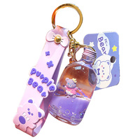 Chine usine Couple porte-clés personnalisé en gros porte-clés sac accessoires mignon ours dessin animé porte-clés avec pendentif avec breloque