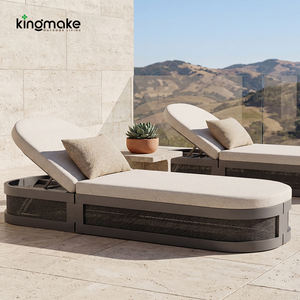Ensemble de mobilier de <span class=keywords><strong>jardin</strong></span> d'extérieur en gros de l'usine de Foshan, chaise longue en aluminium pour piscine, transat moderne pour la plage - Product Image 1