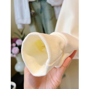 <span class=keywords><strong>Sudadera</strong></span> con Capucha Holgada de <span class=keywords><strong>Jersey</strong></span> Informal de Color Sólido de Alta Calidad, Antiencogimiento, para <span class=keywords><strong>Mujer</strong></span>, Otoño Invierno - Product Image 5