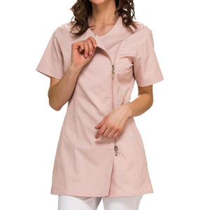 Haut long ajusté promotionnel avec fermeture éclair Ensemble d'uniformes médicaux confortables pour femmes - Product Image 5
