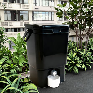 Poubelle de compostage biodégradable 18L pour déchets de cuisine, en plastique PP, avec couvercle et passoire, compostage domestique, sortie d'usine - Product Image 4