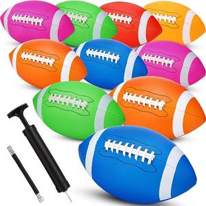 Cadeau promotionnel Couleur personnalisée Léger Écologique Mini Ballon de Rugby pour enfants Taille personnalisée cousue à la machine - Product Image 5