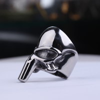 Bague Crâne Punisher en Acier Inoxydable 316L pour Hommes, Best-Seller