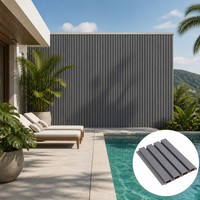 Panneaux muraux WPC co-extrudés modernes de deuxième génération, résistants à la chaleur et aux UV, pour l'extérieur, directement de l'usine