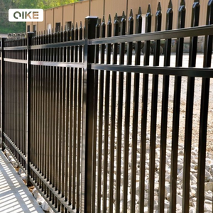 Alta seguridad Tubular Diplomat Stain INTER <span class=keywords><strong>PON</strong></span> Polvo Hercules barandilla de acero de zinc Paneles de valla de 8 pies Valla de hierro forjado de 6 pies - Product Image 1