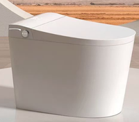 Toilette intelligente automatique avec siège chauffant, montage au sol, chasse d'eau par siphon