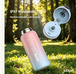 <span class=keywords><strong>Termo</strong></span> Inteligente con Bluetooth y Sensor de Huella Dactilar, Acero Inoxidable 316L, Impermeable, para Oficina, Hogar, Vaso Aislado al Vacío - Product Image 1