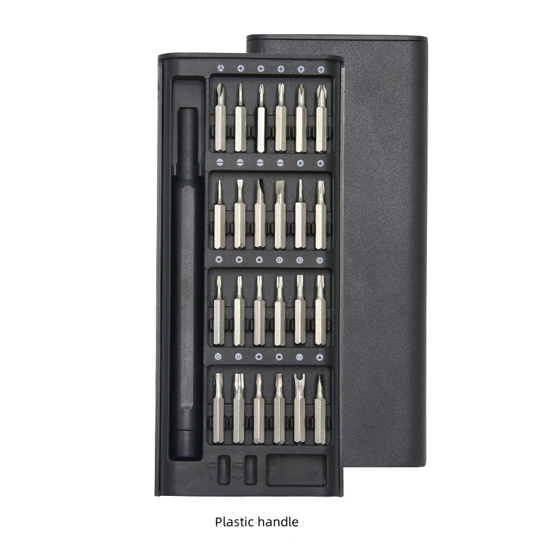 Black plastic handle