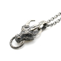 Pendentif en argent 925 avec tête de vache pour homme, collier mixte, offre spéciale, nouvelle collection