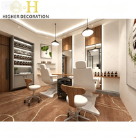 Étagères de présentation cosmétiques avec éclairage LED, couleur personnalisable pour les magasins de parfums